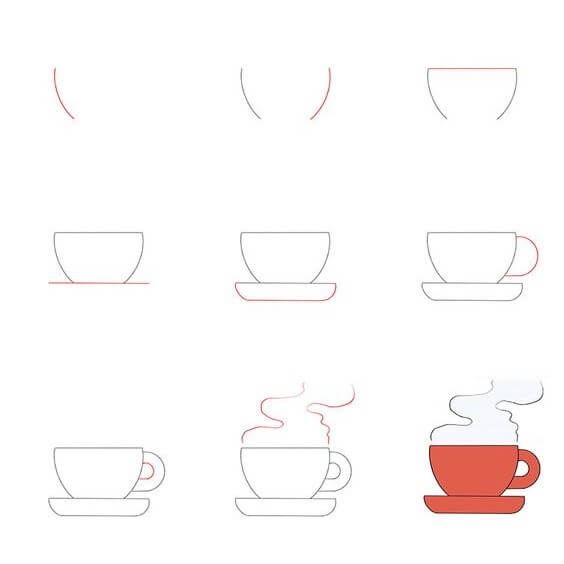 How to draw Cup idea (3)