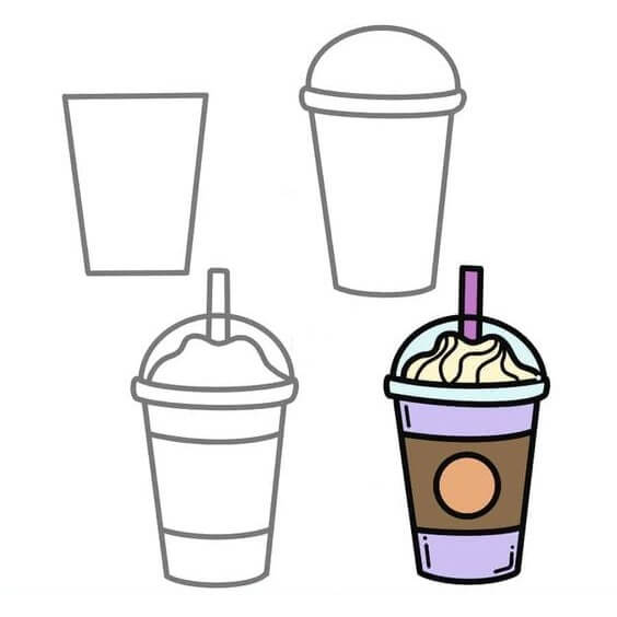 How to draw Cup idea (5)