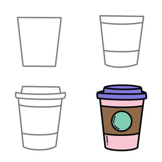 How to draw Cup idea (9)