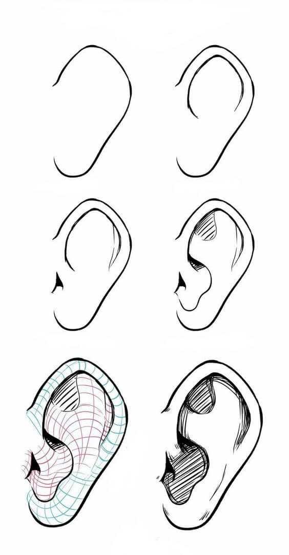 How to draw Ears idea (19)