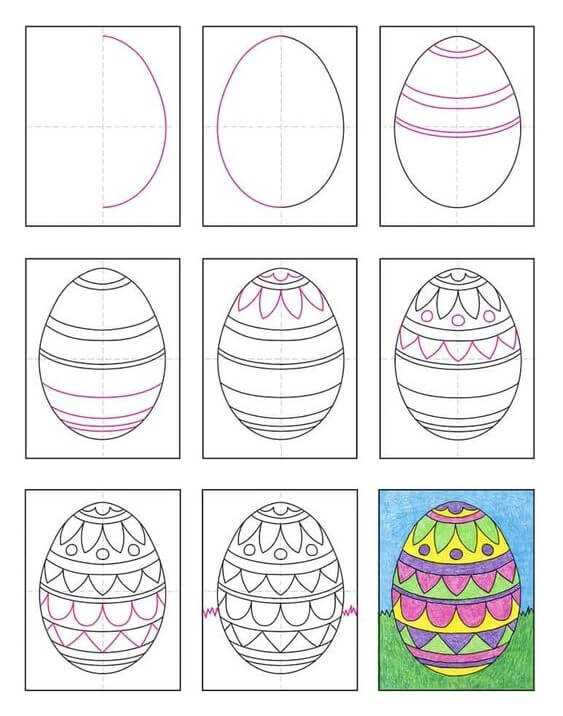 Easter Eggs idea (1) Drawing Ideas