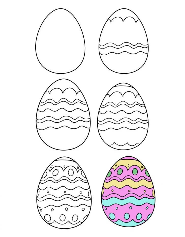 Easter Eggs idea (10) Drawing Ideas