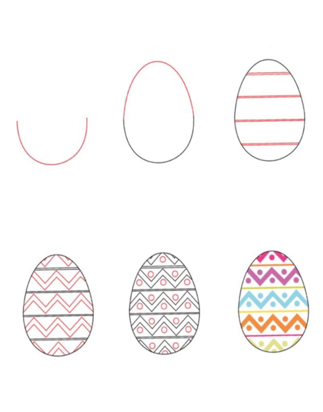 Easter Eggs idea (11) Drawing Ideas