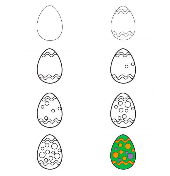 Easter Eggs idea (13) Drawing Ideas