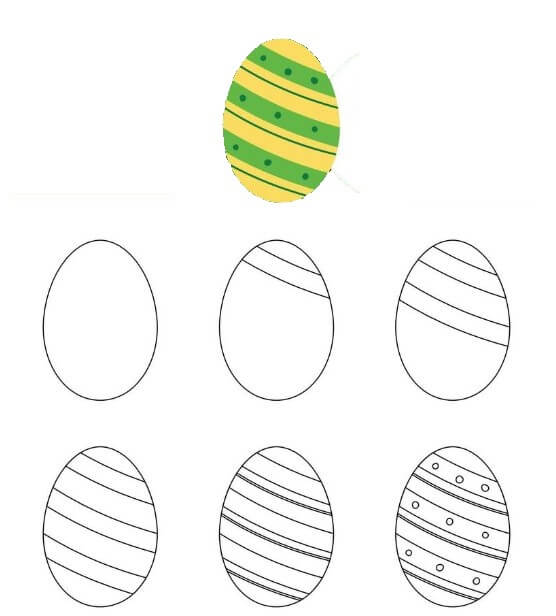 Easter Eggs idea (15) Drawing Ideas