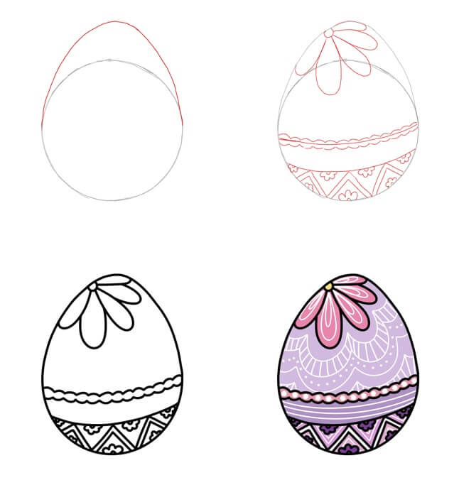 Easter Eggs idea (18) Drawing Ideas