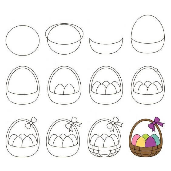 Easter Eggs idea (3) Drawing Ideas