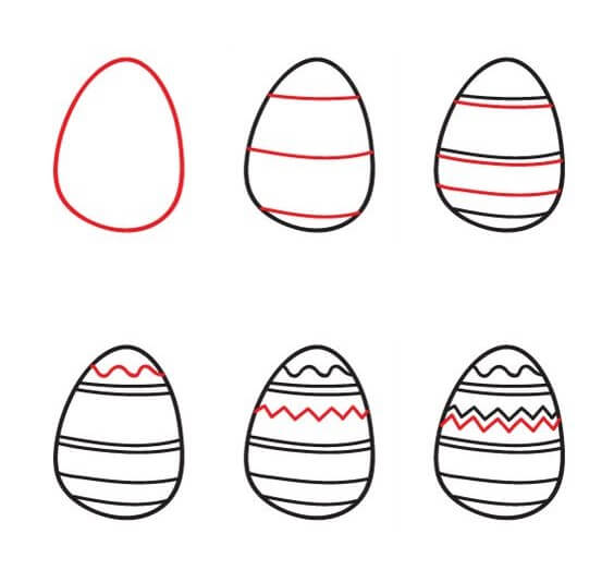 Easter Eggs idea (8) Drawing Ideas