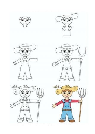 How to draw Farmer idea (1)