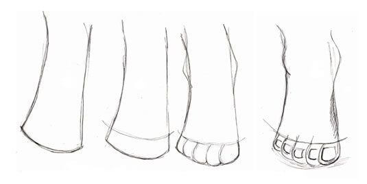 How to draw Feet idea (13)