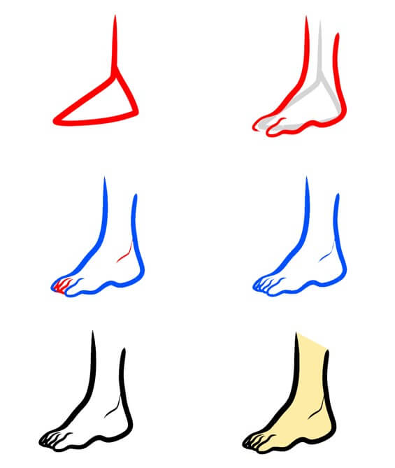 How to draw Feet idea (16)