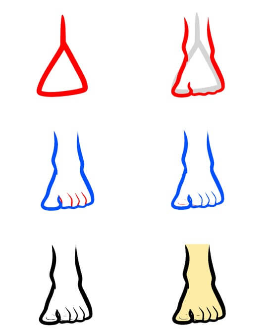 How to draw Feet idea (17)