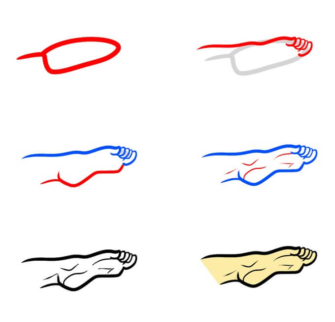 How to draw Feet idea (20)