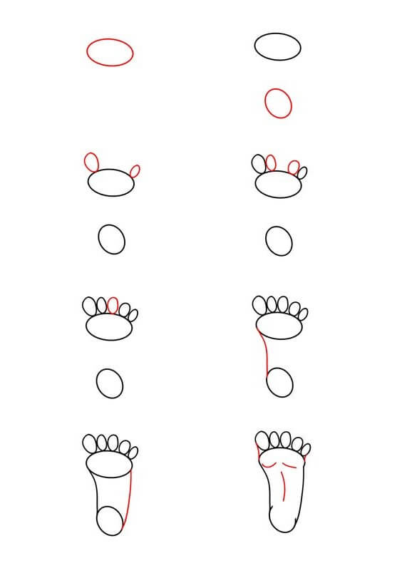 How to draw Feet idea (8)