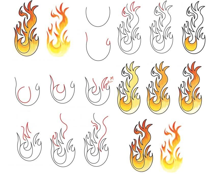 Fire idea (21) Drawing Ideas