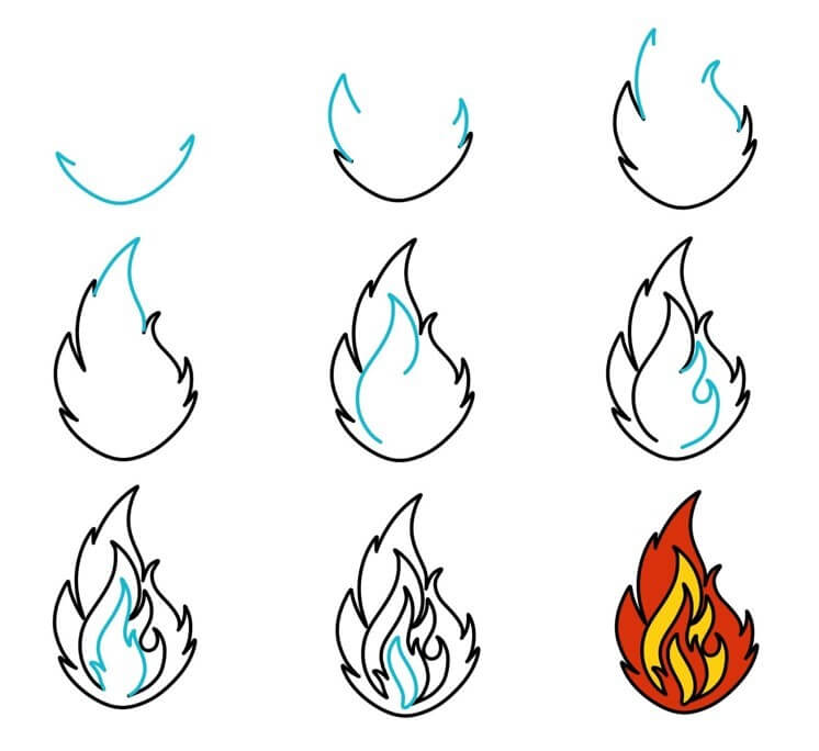 Fire Drawing Ideas