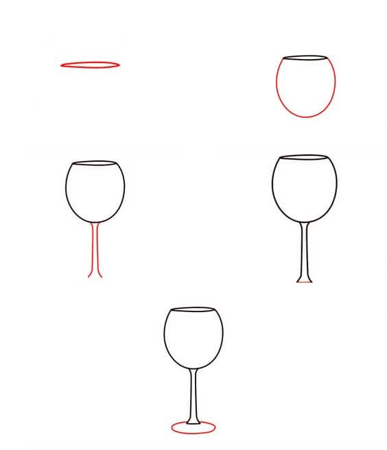 How to draw Glass cup (7)