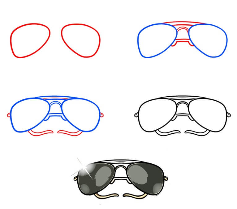 How to draw Glasses idea (17)