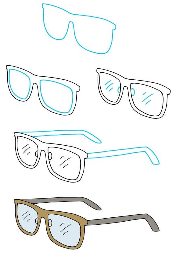 How to draw Glasses idea (4)