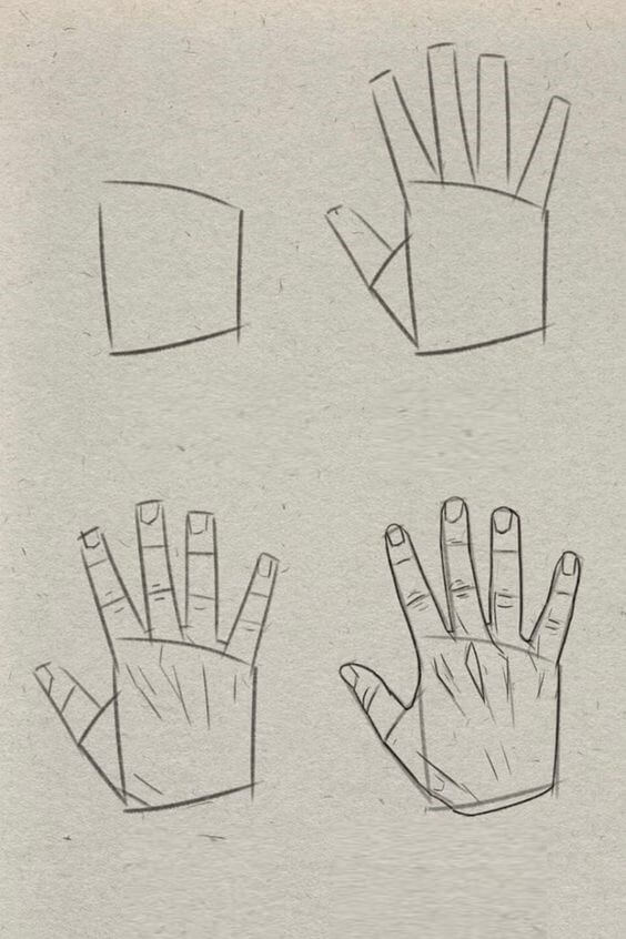 How to draw Hand idea (12)