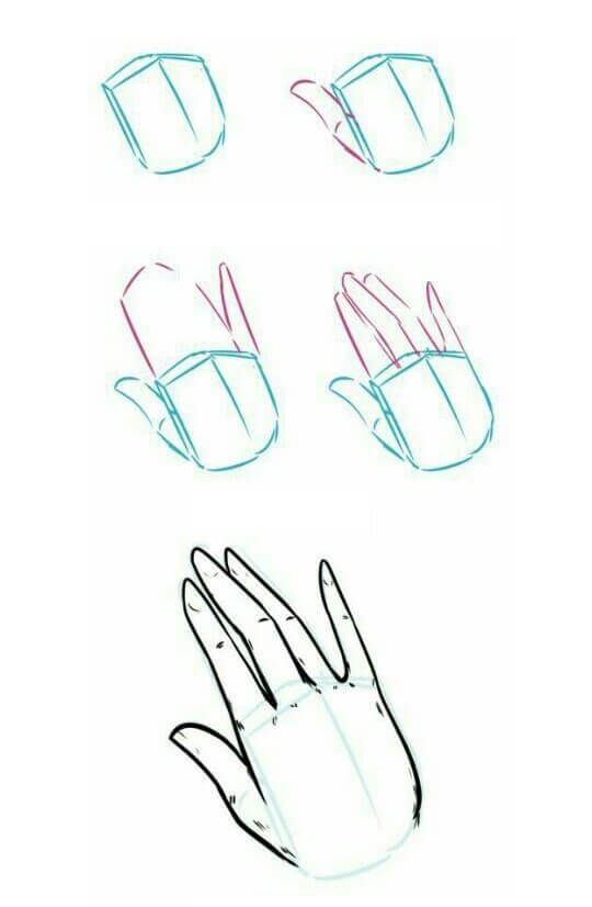 How to draw Hand idea (17)