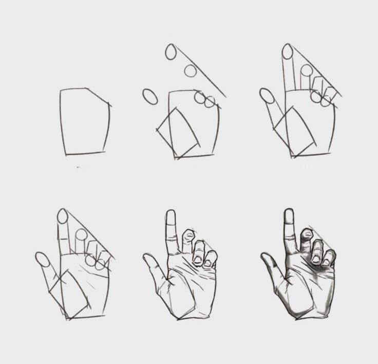 How to draw Hand idea (26)