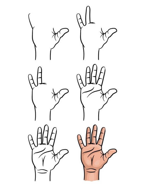 How to draw Hand idea (29)