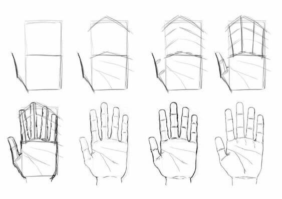 Hand idea (30) Drawing Ideas