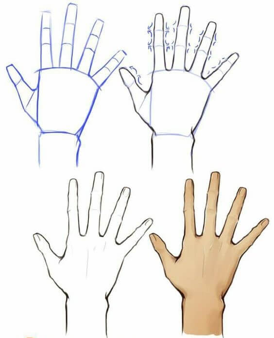 How to draw Hand idea (31)