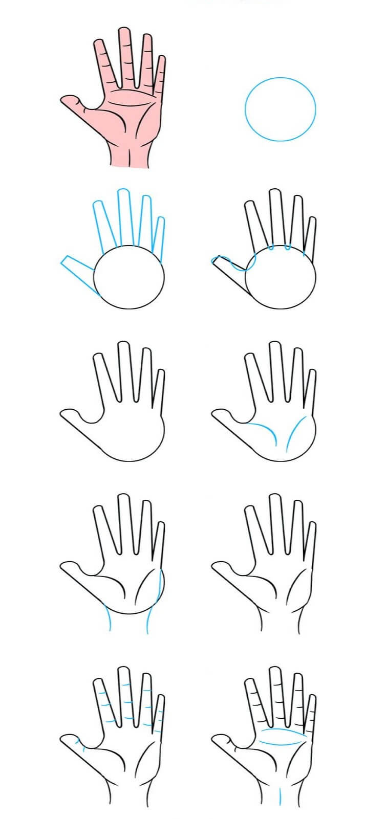 How to draw Hand idea (35)