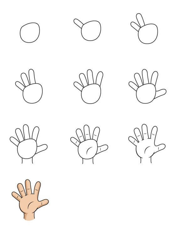 How to draw Hand idea (37)