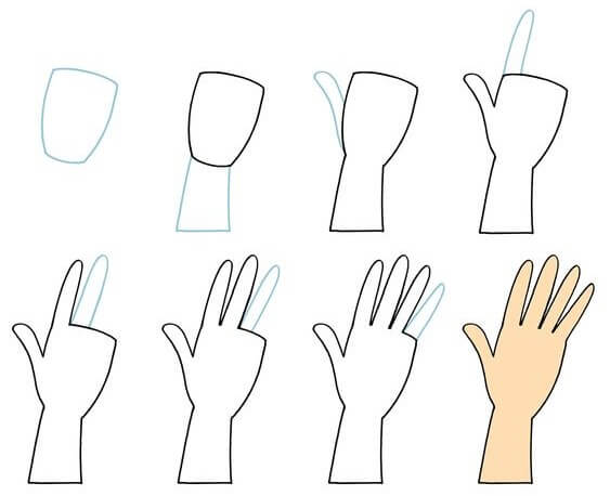 How to draw Hand idea (38)