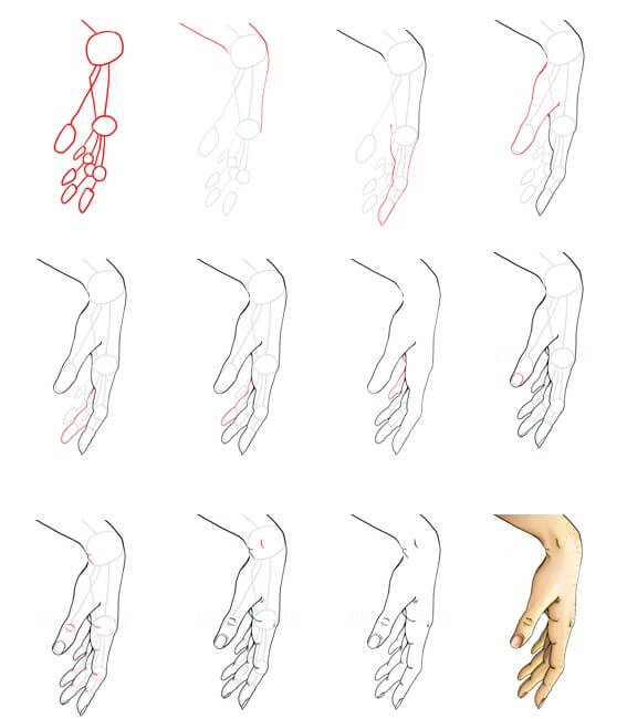 How to draw Hand idea (42)