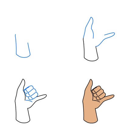 How to draw Hand idea (45)