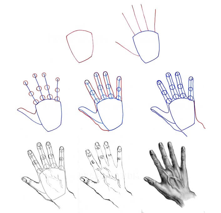 How to draw Hand idea (46)