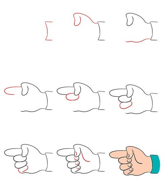 How to draw Hand idea (6)