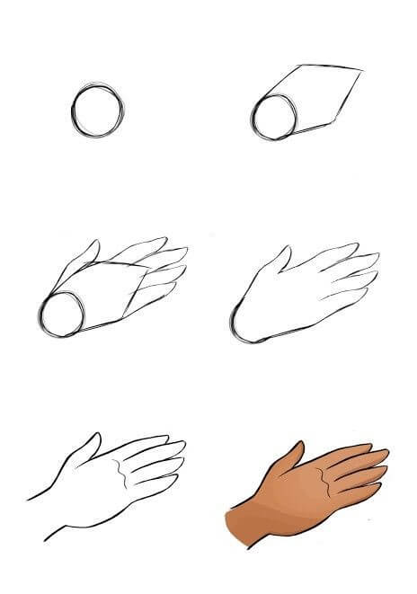 How to draw Hand idea (8)