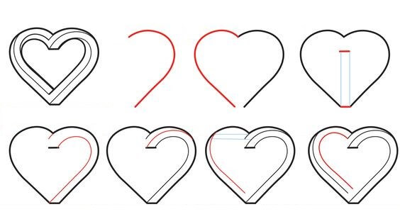 How to draw Heart idea (17)