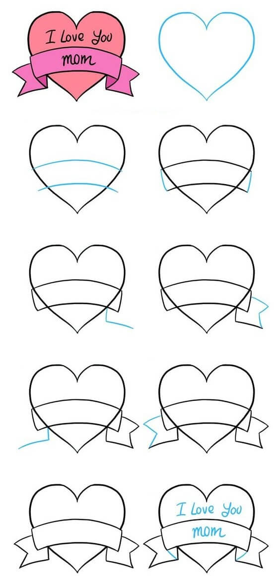 How to draw Heart idea (2)