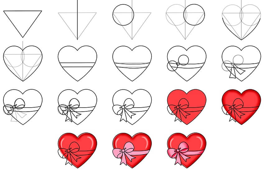 How to draw Heart idea (25)