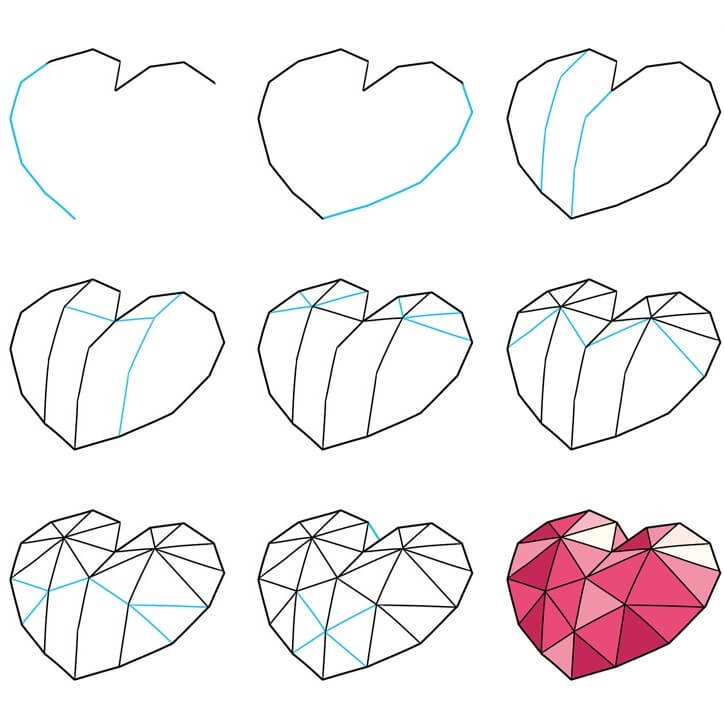 How to draw Heart idea (28)