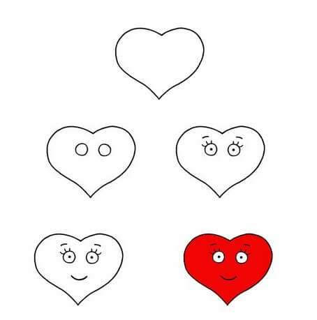 How to draw Heart idea (3)