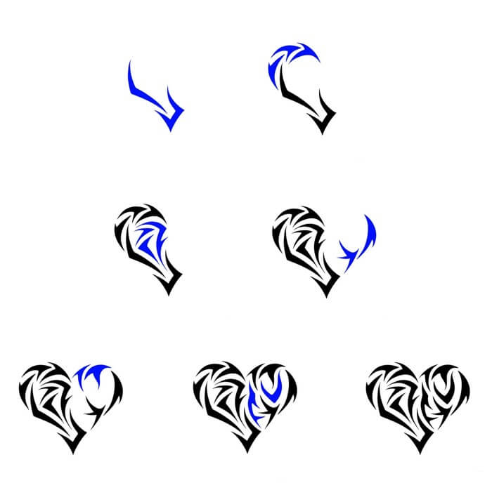 How to draw Heart idea (41)