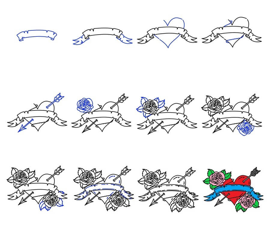 How to draw Heart idea (44)