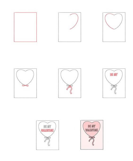 How to draw Heart idea (6)