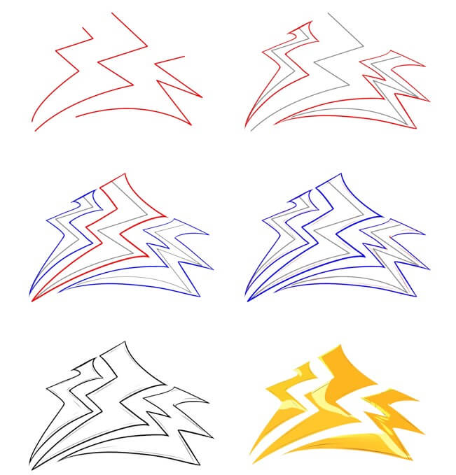 Lightning Bolt idea (12) Drawing Ideas