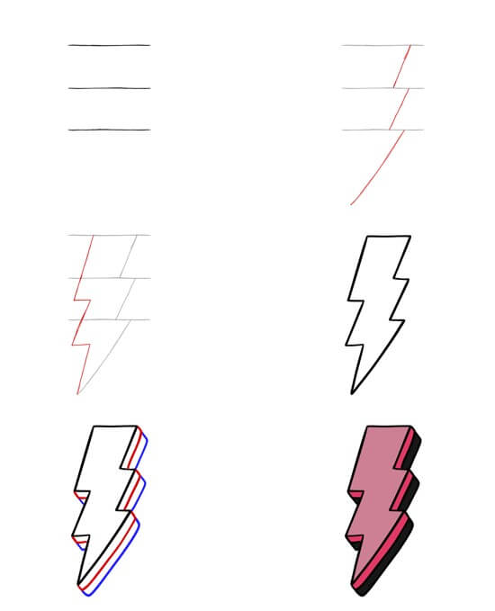 Lightning Bolt idea (13) Drawing Ideas