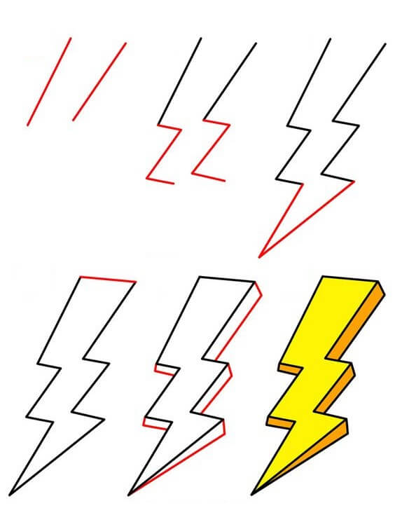 Lightning Bolt idea (5) Drawing Ideas