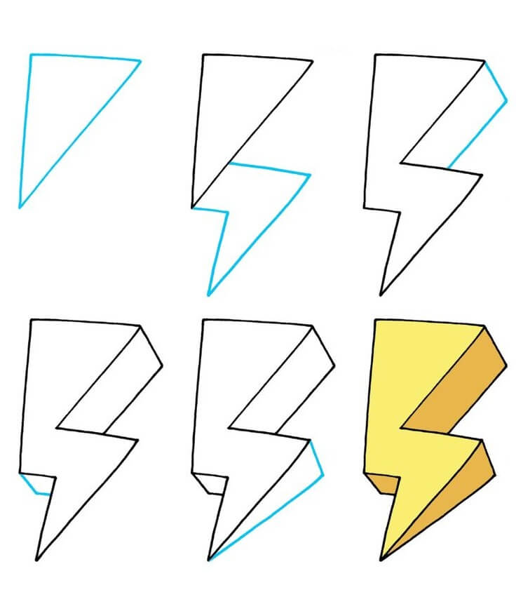 Lightning Bolt Drawing Ideas