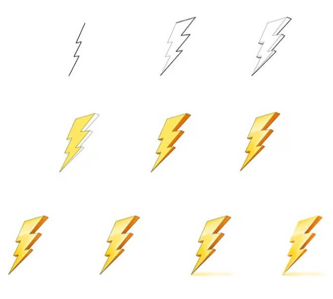 Lightning Bolt idea (9) Drawing Ideas